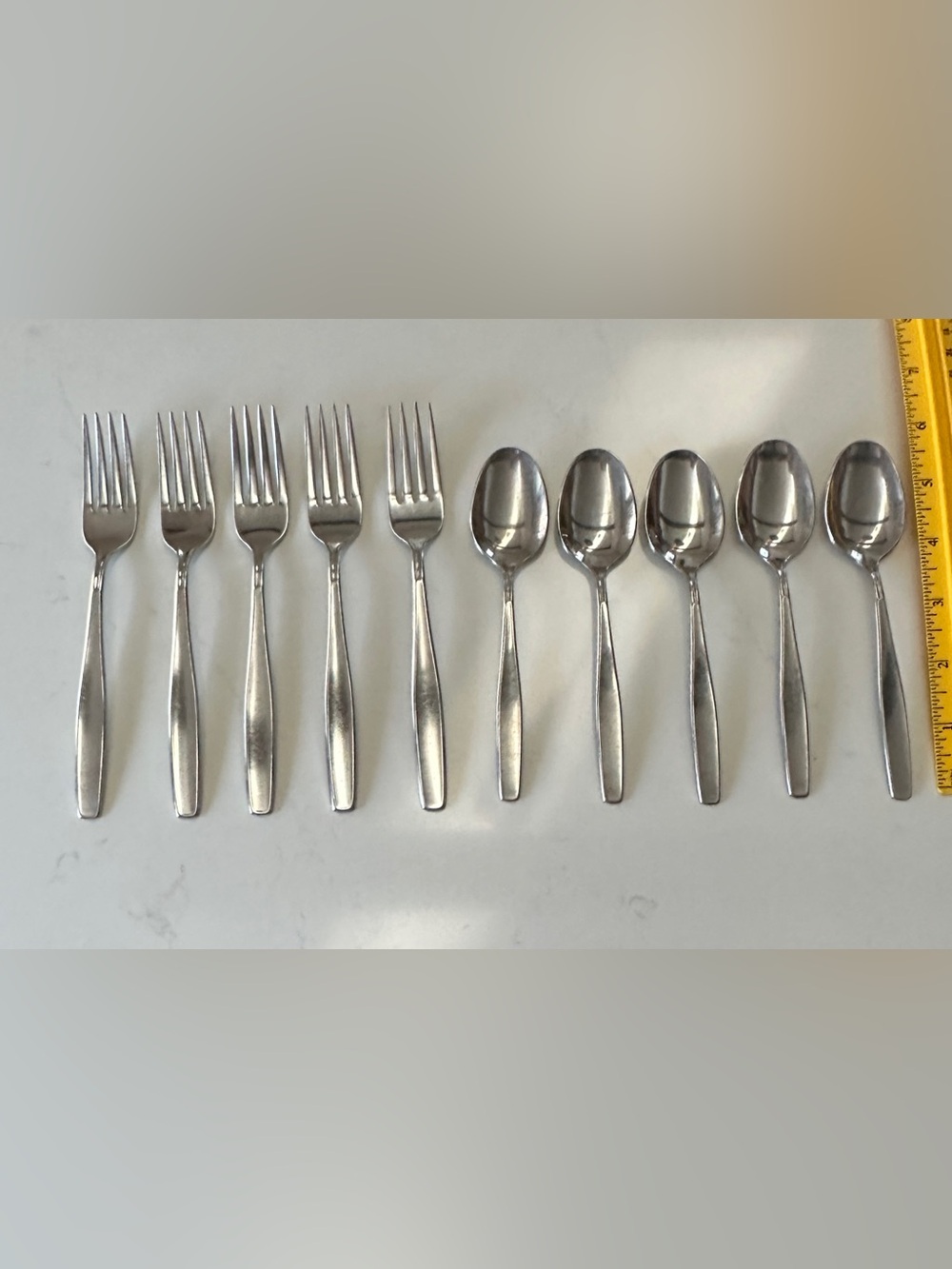 Modern Living Rogers Cutlery Co USA Flatware Set of 10 Forks Spoons